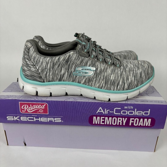 Skechers Shoes - Skechers Relaxed Fit Air Cooled Memory Foam Women's Black Casual Shoes 6.5 W
